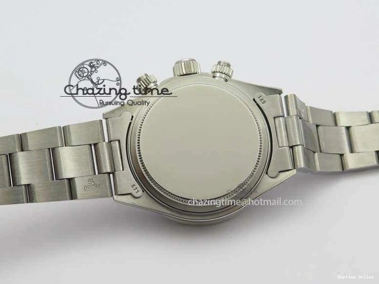 0112 Daytona 6263 SS White Black Dial Black Tachymeter Bezel On SS Bracelet Venus Premium 3858